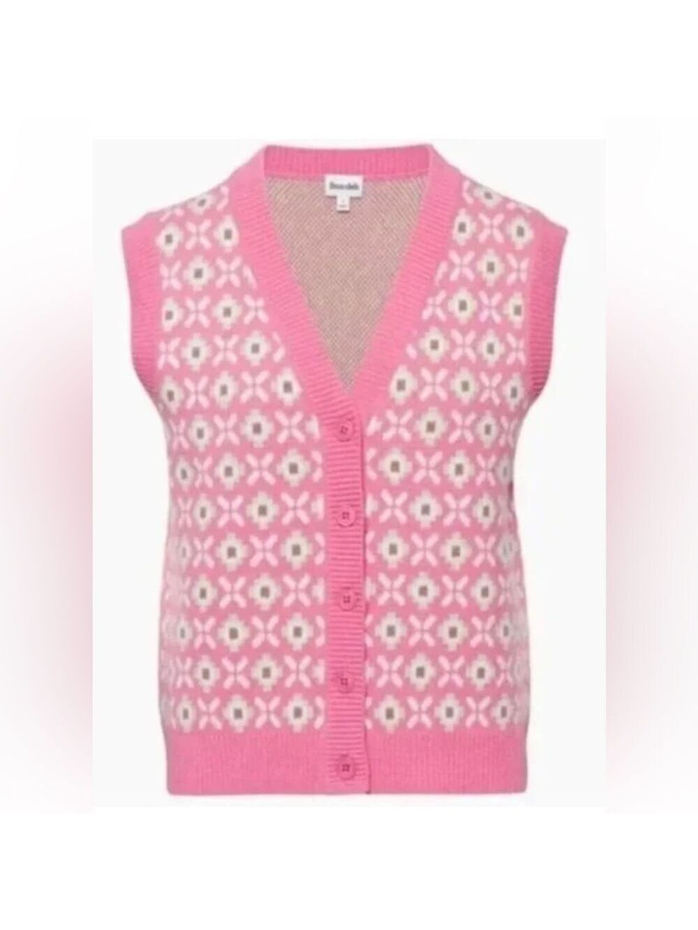 Aritzia Sunday Best Preston Sweater Vest Sugarbrush Green Wool Blend Sun Deh XS